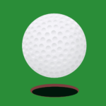 balle de golf au-dessus d'un trou